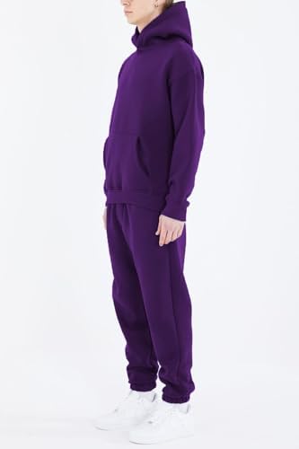 HHGKED Men's Sweatsuits 2 Piece Outfits Baggy Travel Vacation Fashion Clothes Casual Hoodie Jogging Track suits Sets - Image 2