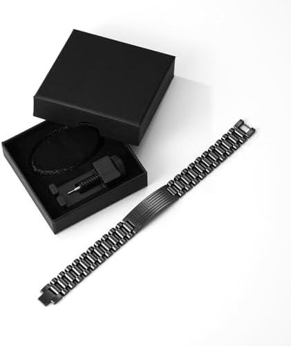 P. BLAKE American Flag Bible Verse Bracelet for Men, Stainless Steel Engraved Scripture Bracelet Christian Religious Christmas Birthday Jewelry Gifts - Image 6