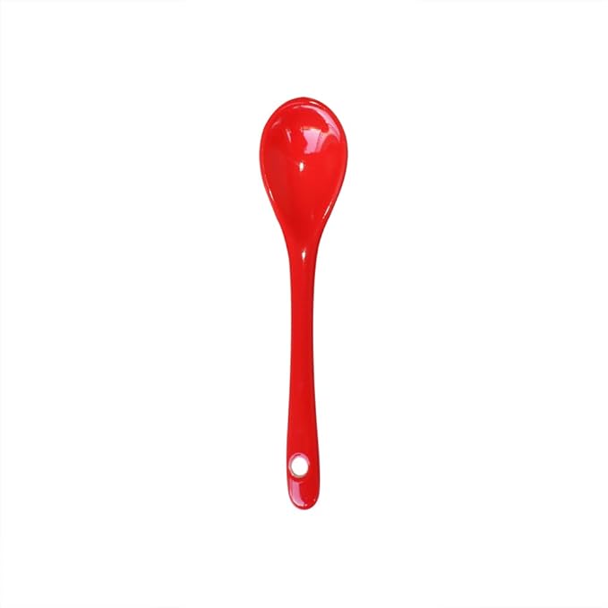 8 Color Porcelain Egg Spoons Ceramic Spoons 5 inch Coffee Dessert Yogurt Tea Milky Tea