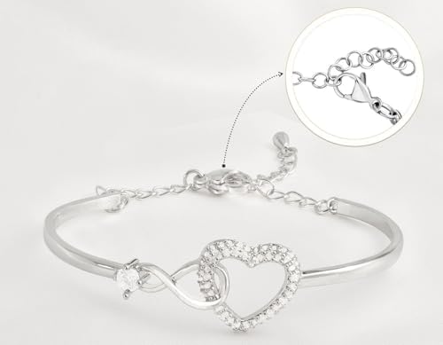 Class of 2026 Graduation Bracelet Gift for Her, Heart Infinity Bracelet, Inspirational Jewelry for Daughter Sister Best Friend, College High School Graduate Keepsake, Sterling Silver - Image 7