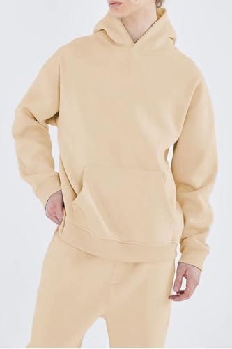 HHGKED Men's Sweatsuits 2 Piece Outfits Baggy Travel Vacation Fashion Clothes Casual Hoodie Jogging Track suits Sets - Image 5