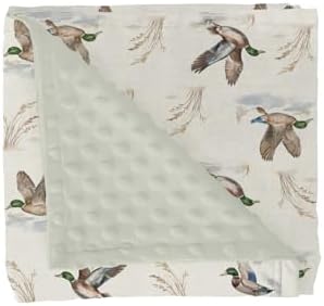 Wild Ducks Mallards Baby Blankets for Girl Boy Vintage Duck Hunting Soft Mink Dotted Backing Double Layer Swaddle Receiving Blanket Retro Duck Leaves Pond Bed Throws for Newborn Toddler Nursery 30x40 by GrowhappyGrowhealthy