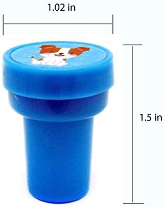 TINYMILLS 24 Pcs Dog and Puppies Stampers for Kids Assorted Stamps for Kids Self Ink Stamps Dog Puppy Birthday Party, Puppy Party Favors, Goody Bag Filler Treats, Classroom Rewards