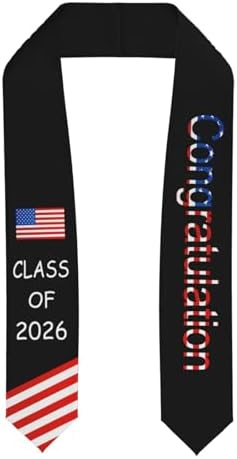 Class of 2026 Graduation Stole,Cute Elegant Honor Sash for Graduation 2026 Unisex Adult Graduates by Unknown