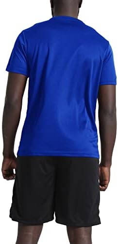 BUYJYA Men's Workout Clothes Athletic Shorts Shirt Set 3 Pack Basketball Football Training Running Gym Christmas gifts - Image 4
