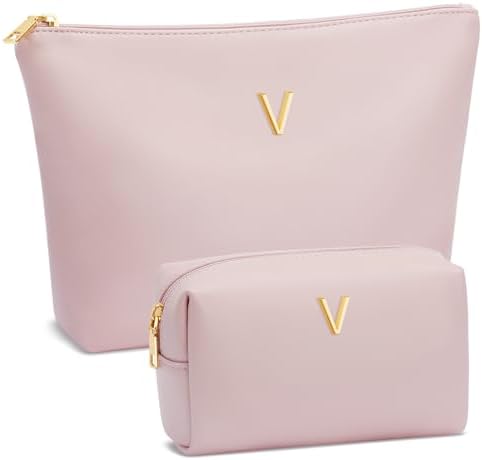 Gifts for Women Girls Personalized Initial Travel Makeup Bag by Unknown