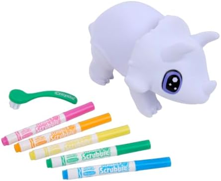 Crayola Jumbo (6 inch) Scribble Scrubbie Pets, Rory the Dino, Posable Kids Toy, Customizable Toy, Gift - Image 5