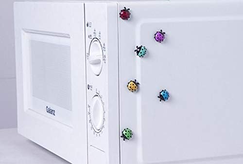 Ladybug Refrigerator Magnets Kitchen Magnets Office Magnets for Whiteboard, Dry Erase Board, Cute and Colorful Insect Design (12pcs per Set)