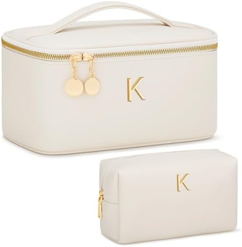 Personalized Initial Travel Makeup Toiletry Bag Gifts for Women by Unknown