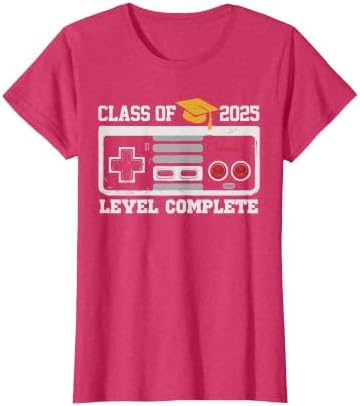 Class of 2025 Level Complete Video Gamer Senior Graduation T-Shirt by Unknown