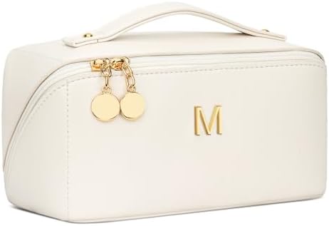 Initial Makeup Bag Personalized Gift for Women Teen Girls by Unknown