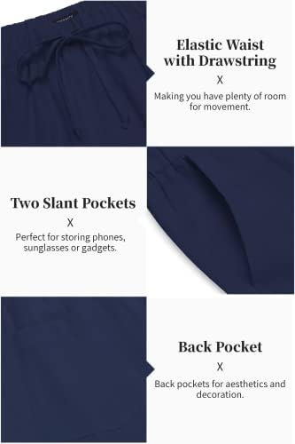 COOFANDY Men’s 2 Piece Cotton Linen Set Casual Beach Outfits Long Sleeve - Image 5