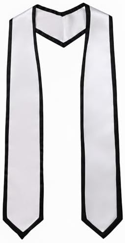 Unisex Adult Graduation Honor Stole Classic End With Trim 72" Long by Ftyfty
