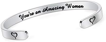 SAM & LORI Personal Bracelets for Teens/Women-Inspirational Jewelry Gifts (Various Designs) for Daughter/Sister/Mom/Friends-Adjustable Bracelet in a Pretty Gift Box by SAMLORI