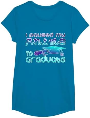 Anime Graduation Ideas I Paused My Anime to Graduate Funny T-Shirt by Unknown