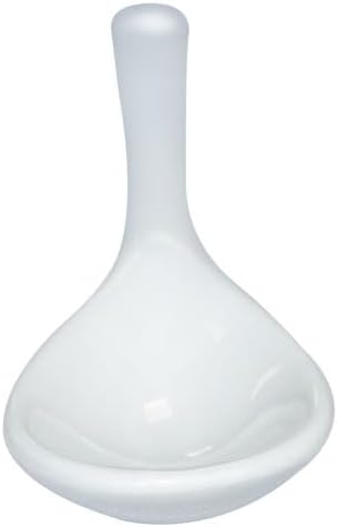 White 6 pcs Porcelain Egg Spoons Ceramic Spoons 4.7 inch Coffee Dessert Yogurt Tea Milky Tea