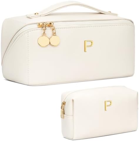 Initial Makeup Bag Personalized Gift for Women Teen Girls by Unknown