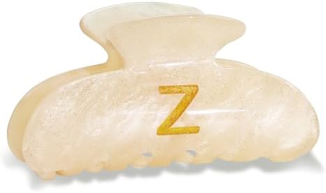 Acrylic Letter Hair Clips for Women - Monogram Hair Claw Alphabet Large Hair Clip, Fashion Glitter Claw Clips Elegant And Durable Hair Accessory, Letter Z by Fohufo