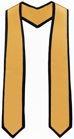 Unisex Adult Graduation Honor Stole Classic End With Trim 72" Long by Ftyfty
