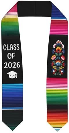 Class of 2026 Graduation Stole,Cute Elegant Honor Sash for Graduation 2026 Unisex Adult Graduates by Unknown