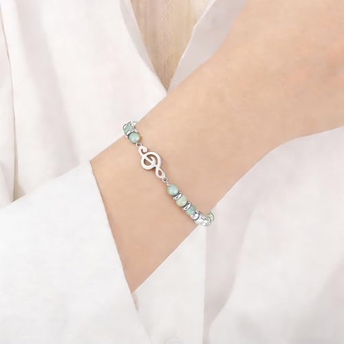 Gifts for Women Moonstone Bracelet, Amazonite Imperial Jasper Bracelets - Image 2