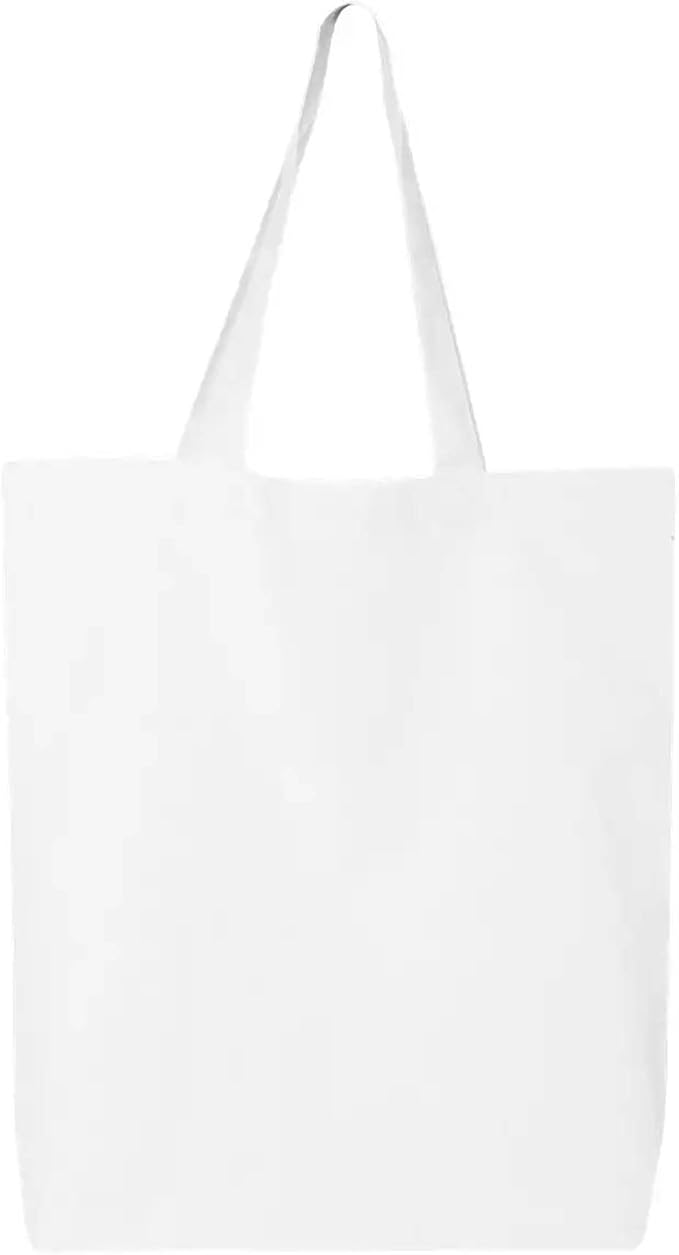shop4ever Personalized Custom Design Your Own Eco Cotton Tote Reusable Shopping Bag Customizable Gift