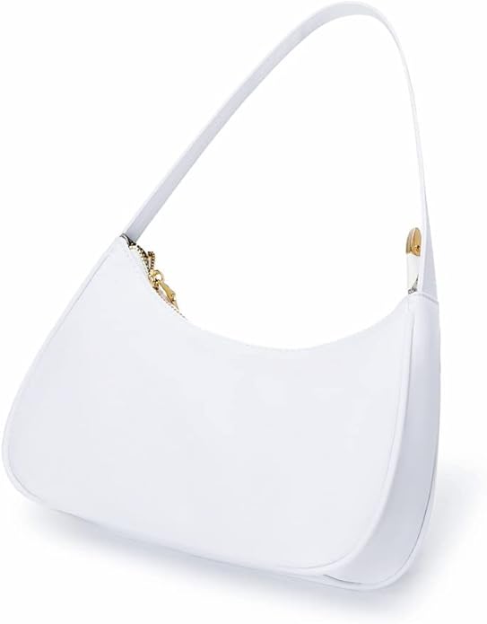 Shoulder Bags for Women, Cute Hobo Tote Handbag Mini Clutch Purse with Zipper Closure