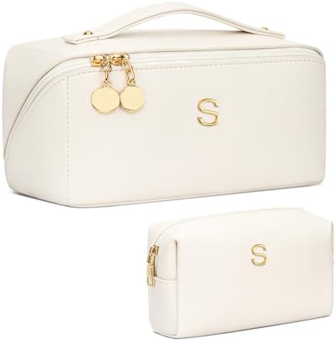 Initial Makeup Bag Personalized Gift for Women Teen Girls by Unknown