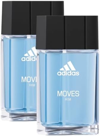 Adidas Moves for Men Eau de Toilette Spray 1.6 Fl OZ (Pack of 2) by adidasfragrance
