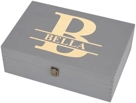Personalized Monogram Keepsake Box, Engraved Gift for Men & Groomsmen by ENGRAVEMYMEMORIES