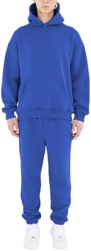 HHGKED Men's Sweatsuits 2 Piece Outfits Baggy Travel Vacation Fashion Clothes Casual Hoodie Jogging Track suits Sets by HHGKED