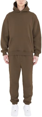 HHGKED Men's Sweatsuits 2 Piece Outfits Baggy Travel Vacation Fashion Clothes Casual Hoodie Jogging Track suits Sets by HHGKED