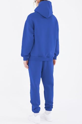 HHGKED Men's Sweatsuits 2 Piece Outfits Baggy Travel Vacation Fashion Clothes Casual Hoodie Jogging Track suits Sets - Image 3