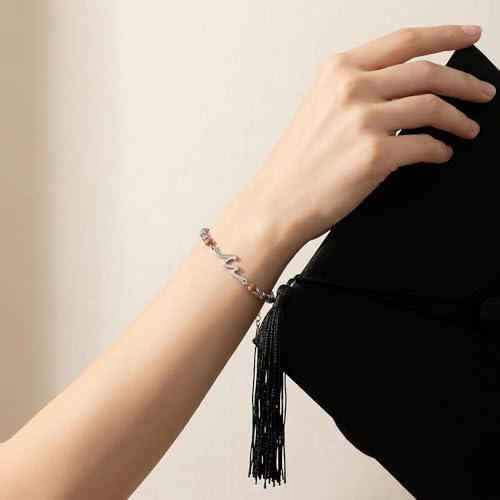 LINGYUAN Graduation Bracelet for Her 2026, Beaded Jewelry Gift with Inspirational Message Card, Adjustable Keepsake for High School or College Graduate - Image 6