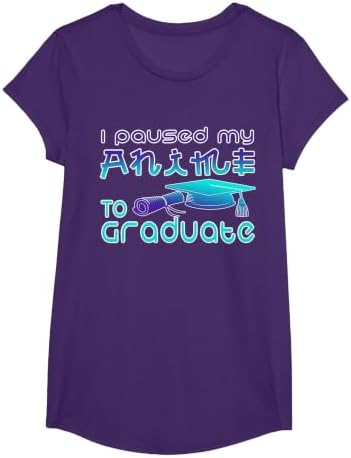 Anime Graduation Ideas I Paused My Anime to Graduate Funny T-Shirt by Unknown
