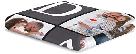 inkArts Gifts for Dad Customized Blanket with Photo, Make a Personalized Fathers Day Blankets with Picture to My Dad Custom Memories Souvenir Throw Blanket for Best Daddy Ever - Image 7