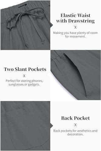 COOFANDY Men’s 2 Piece Cotton Linen Set Casual Beach Outfits Long Sleeve - Image 5