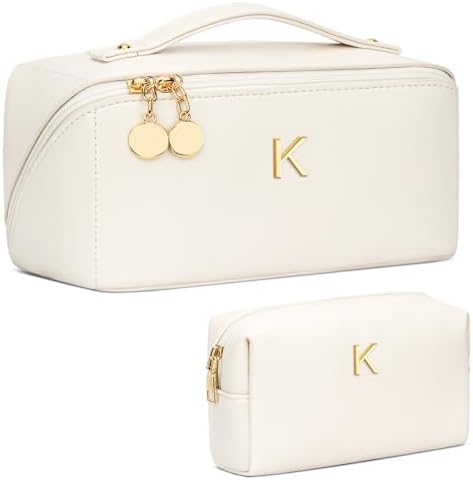 Initial Makeup Bag Personalized Gift for Women Teen Girls by Unknown