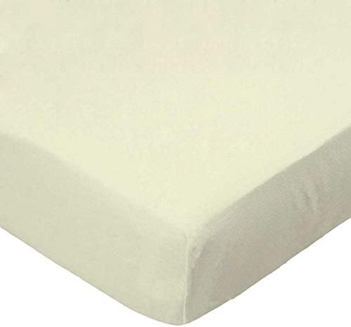 SheetWorld Fitted 100% Cotton Flannel Moses Basket Sheet 13 x 27, Flannel FS5 - Yellow, Made in USA by SHEETWORLD.COM
