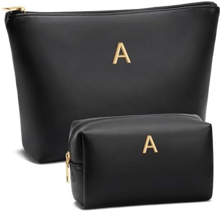 Gifts for Women Girls Personalized Initial Travel Makeup Bag by Unknown