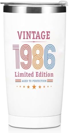 40th Birthday Gift for Women - 1986 40th Birthday Decorations for Her - Turning 40-40 Year Old Gifts for Woman, Mom, Wife, Friend - 20 Oz Tumbler by Unknown