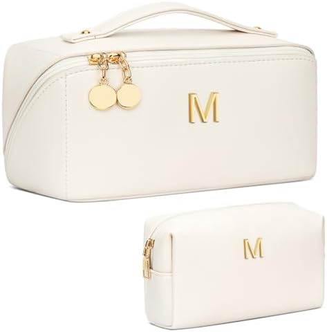 Initial Makeup Bag Personalized Gift for Women Teen Girls by Unknown