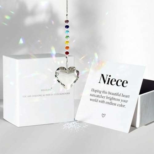 Hegelda Niece Gifts from Auntie Aunt Uncle Crystal Suncatcher Ornament by HEGELDA