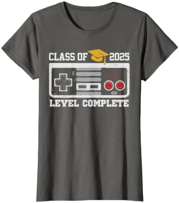 Class of 2025 Level Complete Video Gamer Senior Graduation T-Shirt by Unknown