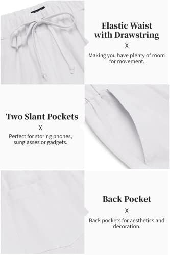 COOFANDY Men’s 2 Piece Cotton Linen Set Casual Beach Outfits Long Sleeve - Image 6