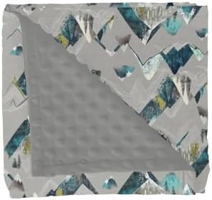 Boho Mountains Baby Blankets for Girl Boy Neutral Mountain Range Hiking Wild Soft Mink Dotted Backing Double Layer Swaddle Receiving Blanket Toddler Nature Adventure Nursery Bed Blanket Crib 30x40 by GrowhappyGrowhealthy