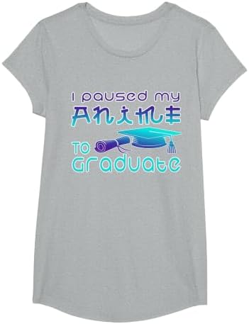 Anime Graduation Ideas I Paused My Anime to Graduate Funny T-Shirt by Unknown