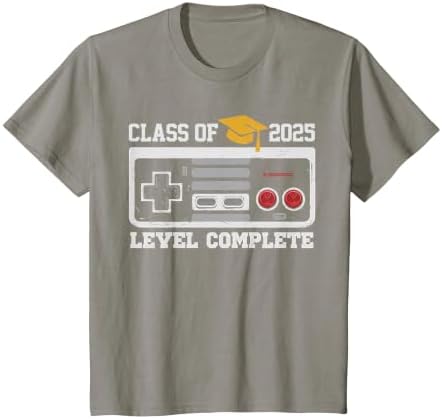 Class of 2025 Level Complete Video Gamer Senior Graduation T-Shirt by Unknown