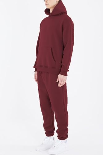 HHGKED Men's Sweatsuits 2 Piece Outfits Baggy Travel Vacation Fashion Clothes Casual Hoodie Jogging Track suits Sets - Image 2