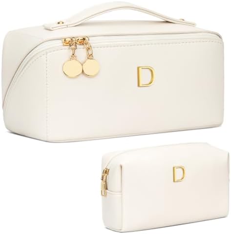 Initial Makeup Bag Personalized Gift for Women Teen Girls by Unknown